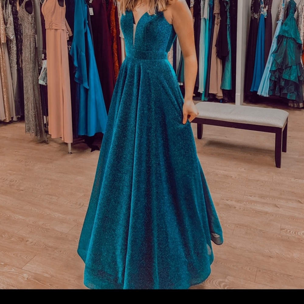 Blue Prom dress
